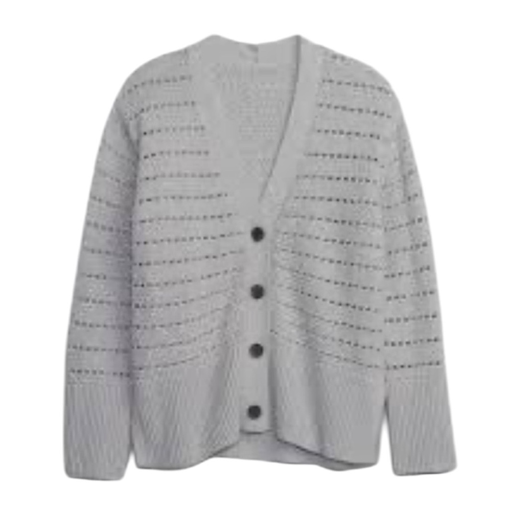 🌸 Gap Split-Hem Crochet Cardigan